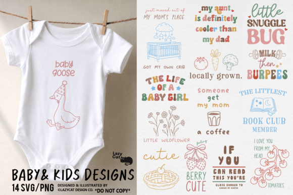 Download Baby &amp; Kids Funny Cute SVG PNG Bundle - Cute Collection