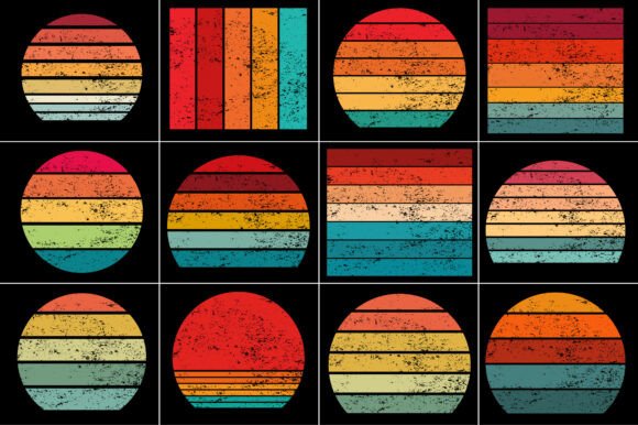 Download Retro Vintage Sunset Grunge Background - Premium Resources